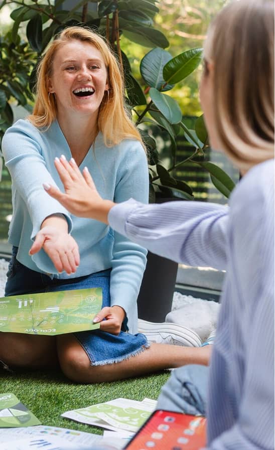 Group laughing